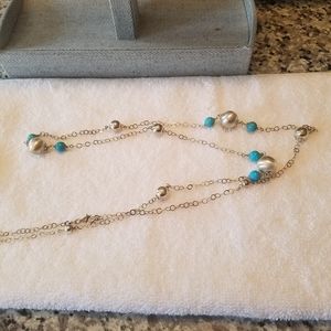 Sterling silver and turquoise necklace